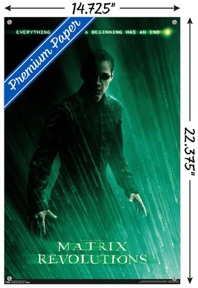 The Matrix Revolutions - One Sheet Wall Poster with Pushpins, 14.725" x 22.375"