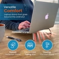 thumbnail image 4 of SDES-Portable Laptop Stand, Foldable Lightweight Ergonomic Laptop Riser, Compatible with Apple MacBook Pro & Air, Lenovo, HP, Dell, Asus, Acer, Razer, & More 10" - 16" Notebooks, Blue, 4 of 4