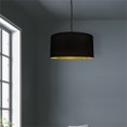 thumbnail image 2 of Dainolite Braxton Medium 1-Light 100W Fabric Pendant in Black/Gold, 2 of 2