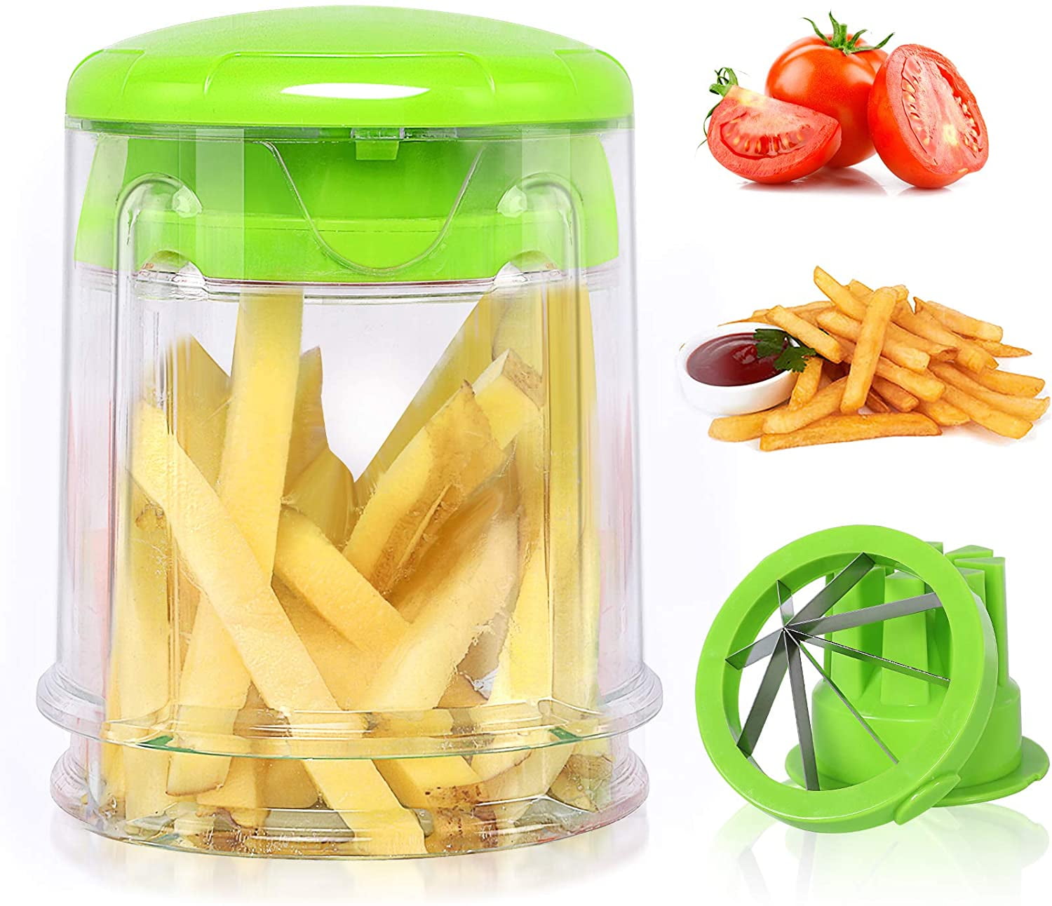 French Fry Cutter Apple Cutter - Potato Apple Slicer Slices