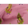 thumbnail image 4 of oneOone Cotton Poplin Pink Fabric Peacock Block Diy Clothing Quilting Fabric Print Fabric By Yard 42 Inch Wide, 4 of 4
