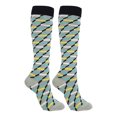 thumbnail image 2 of Qarigey Calcetines de compresión 20-30 mmhg hasta la rodilla medias deportivas para unisex para correr correr ciclismo Accesorios de calzado Gris Negro, Cuadros, S/M, 2 of 6