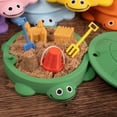 thumbnail image 2 of Mini Turtle Sandbox Desk Toy with Soft Moldable Space Sand and Small Tools, Mini Zen Garden Fidget Stress Relief Toys for Adults and Kids, Desktop Decor Accessories for Home and Office (1pc), 2 of 4