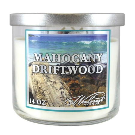 719 Walnut Avenue Scented Candle, Mahogany Driftwood, 14 Oz