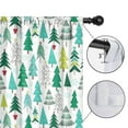 thumbnail image 4 of Blackout Kids Curtains,Green Christmas Tree Pattern Childrens Insulated Curtains Set Of 2,Bedroom Essentials,Toddler Room Decor 52"x84", 4 of 5