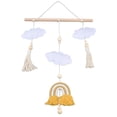 thumbnail image 1 of Cuna Móvil Sonajeros Juguetes, Encantadora Exquisita Cama De Bebé Romántica Dibujos Animados Nube Juguetes Para Cumpleaños Cergrey Crib Cloud Decoration, 1 of 8