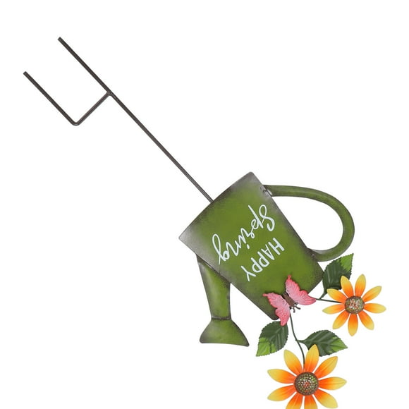 Minkissy Garden Decorative Garden Stake Metal Yard Stakes Iron 1Pack Backyard Decor