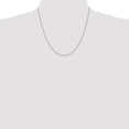 thumbnail image 4 of 10K White Gold Spiga Wheat Chain Styles Necklace WG .85 mm 20 inch 0.85, 4 of 4