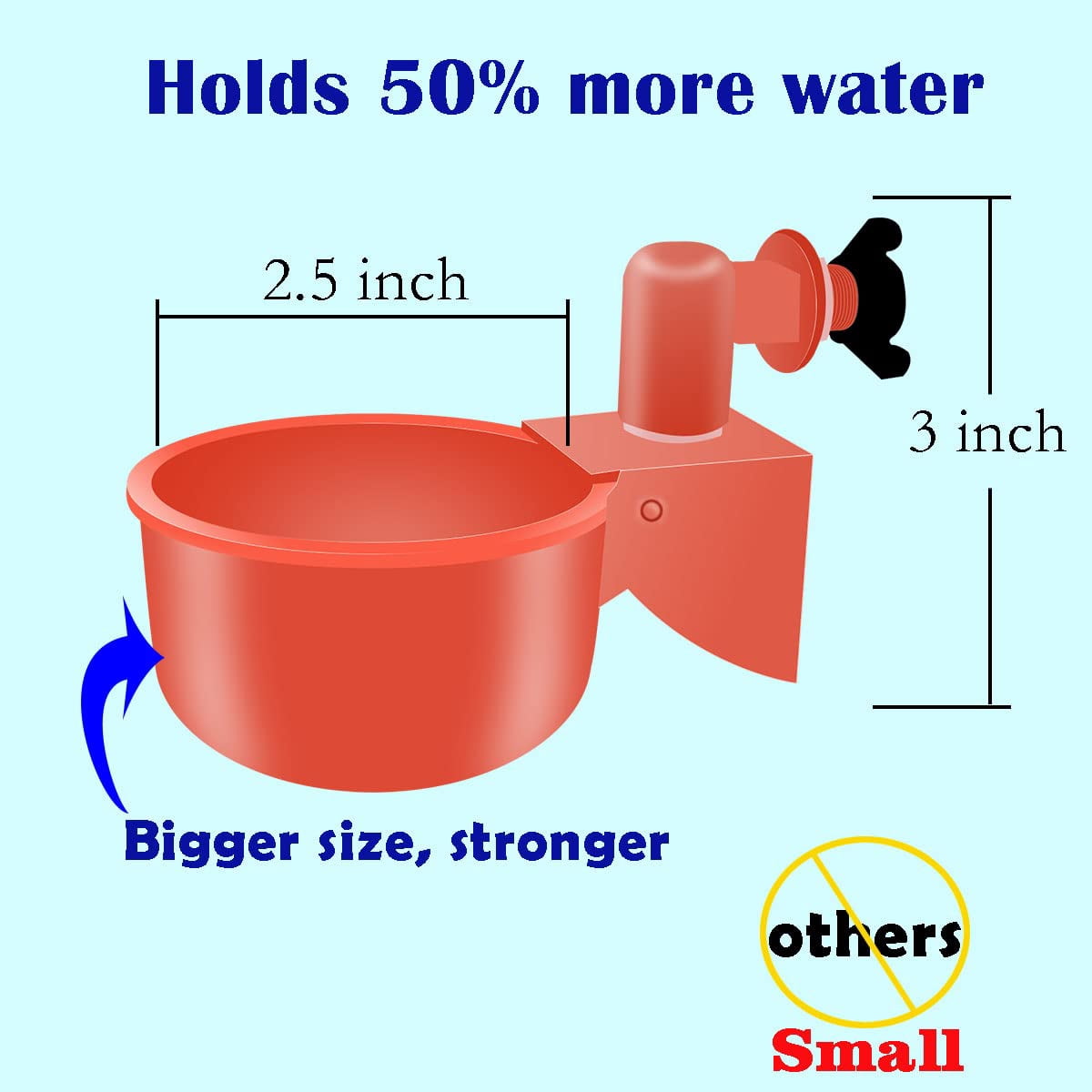 Complete Set Pipeline Automatic Chicken Waterer System(58 Accessories Included) for continuous water supply, Freestanding poultry waterer, Chicken Water Cups, Chicken Waters,Poultry Waterer