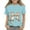 Sky Blue, variant on FamilyThread Toddler Girls Boys Summer T-Shirt Short Sleeve Cute Cartoon Graphic Print Tunic Tops Crewneck Casual Daily Shirt For 3-13Y