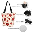 thumbnail image 6 of Fotbe Red Ladybug Pattern Beach Tote,Shoulder Handbag,Spacious Tote Bag,Lightweight Travel Bag,Versatile Shopping Bag, 6 of 9