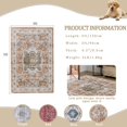 thumbnail image 2 of SHILIU-Caknowow Boho Entryway Rugs 3x5 Washable Non Slip Large Front Door Mat Indoor Entrance Dirt Trapper Vintage Entry Rug Floor Mats for House Low Profile Indoor Mats for Entrance Front Door Mudro, 2 of 4
