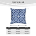 thumbnail image 4 of Bingfone Stylized Flowers Vintage Boho Linen Throw Pillow Covers Cushion Case Pocket Button Vintage Farmhouse Pillowcase for Sofa Couch Bed 20"x20", 4 of 9