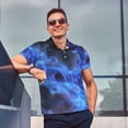 thumbnail image 3 of Lsque Mario Pattern Golf Shirts for Men Dry Fit Print Moisture Wicking Performance Short Sleeve Polo Shirt-Large, 3 of 7