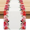 thumbnail image 5 of Hearth & Gear Spring Color Flower Print Table Runner Home Living Room Dining Table Decoration Tablecloth Mat Coffee Table Cloth Linen Tablecloth Table 50 Inches Long Table Winter Fall Table 120 Inches, 5 of 5