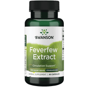 Swanson Feverfew Extract 500 mg 60 Capsules