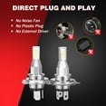 thumbnail image 3 of OBNDVU Halogen LED Headlight Bulbs 6000K Hi & Low Beam for Honda CR-V 2007-2014, 3 of 9