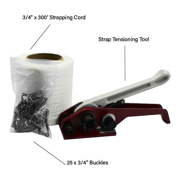 Single Large Boat Shrink Wrap Kit - Heat Gun, Tools & Accessories - Includes Ripack 3000