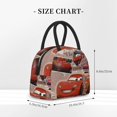 thumbnail image 4 of Bolsa de almuerzo portátil con aislamiento de Cars Lightning Mcqueen, bolsa de mano térmica con bolsillo frontal para hombres, mujeres y adolescentes, 4 of 7