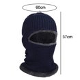thumbnail image 2 of Harhinhe Máscara facial de punto de cara completa Máscara de esquí con forro polar de invierno para hombres y mujeres Favores de invierno, 2 of 5