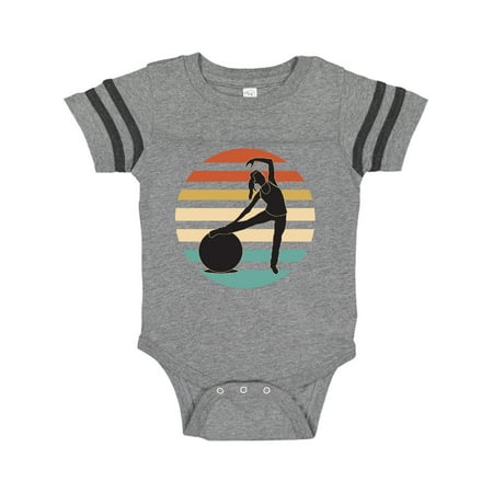 

Inktastic Pilates Fitness Retro Exercise Gift Baby Girl Bodysuit
