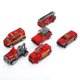 thumbnail image 3 of Coche de juguete, 6 piezas/juego 1/64 Mini vehículo de rescate contra incendios, regalo para niños, tecnología de vanguardia, 3 of 8