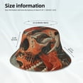 thumbnail image 3 of Balery Gigantic Skull In Clouds Sombreros para el sol para hombre y mujer, sombrero de pescador con UPF 50+, 3 of 6