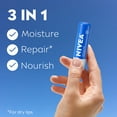 thumbnail image 3 of NIVEA Moisture Lip Care, Hydrating Lip Balm with Shea Butter, Vitamin C & E, 0.17 oz, 2 Pack, 3 of 13
