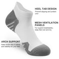 thumbnail image 4 of 6 Pairs Ankle Compression Socks for Women, Cushioned Running Socks with Arch Support, Low Cut, Targeted Compression, 4 of 7