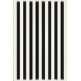 thumbnail image 2 of Aspen Brands RUG5BLK46 4 x 6 ft. Strips of European Design Rug - Black & White, 2 of 2