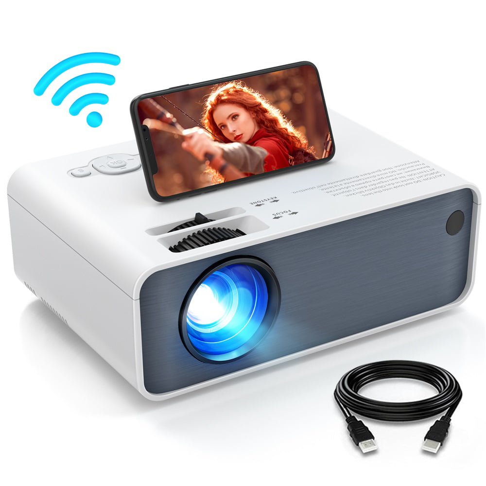 Vivimage 7s Wifi Projector Screen Mirroring Movie Projector 1080p Supported Lcd Mini Portable Home Outdoor Video Movie Theater Night Tv Projector Compatible With Ios Android Laptop Pc Tv Ps4 Walmart Com