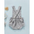 thumbnail image 4 of goowrom Bébé Garçons Filles Sans Manches Romper, Mignon Body Sans Bretelles de Couleur Unie, 4 of 9