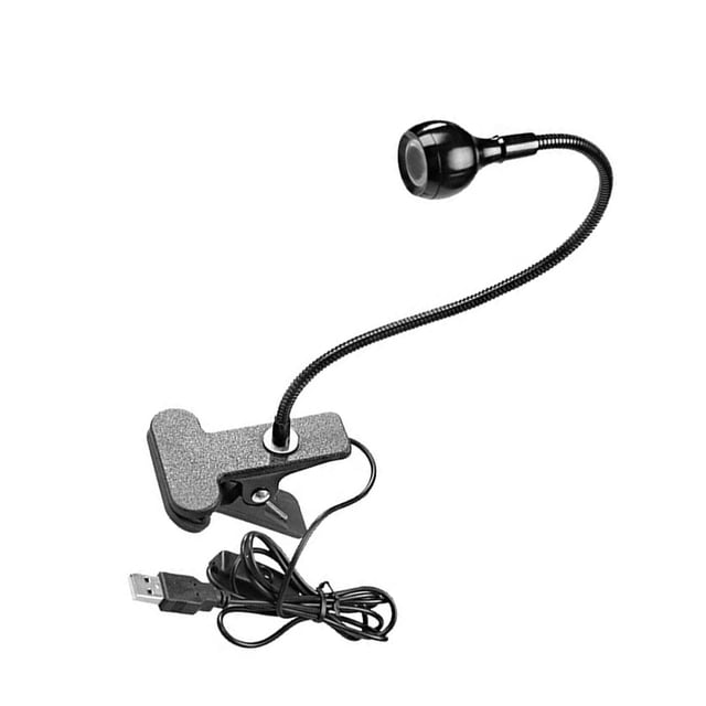 Luz LED de Lectura USB Clip-On Inteprter Abrazadera Flexible 3W