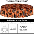thumbnail image 6 of Halloween Tablecloth 60 Inch Round Spider Web and Pumpkin Table Cloth Ghost Washable Polyester Tablecloths for Holiday Dinner Room Picnic Indoor Outdoor Halloween Party Decorations, 6 of 6