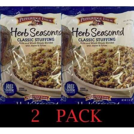2x Pepperidge Farm HERB SEASONED CLASSIC STUFFING 12 oz Bag - 2 PACK