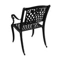 thumbnail image 2 of Oakland Living Rose Outdoor Lattice 48 inch Bronze Round Dining Set with Four Chairs Black, 2 of 5