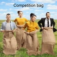 thumbnail image 3 of Multi-use Potato Sack Large Capacity Eco-friendly Imitation Linen Elastic Competition Bag for Garden, 3 of 10
