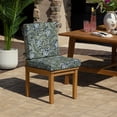 thumbnail image 2 of ARDEN Foam Outdoor Dining Chair Cushion, 20 x 20, made with ProFoam, Rain-proof, Fade Resistant, Sapphire Morrison Floral, 2 of 9