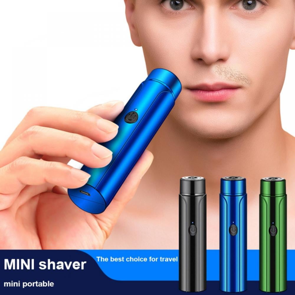 Men's Electric Portable Travel Shaver, Mini Pocket Size Rotary Razor