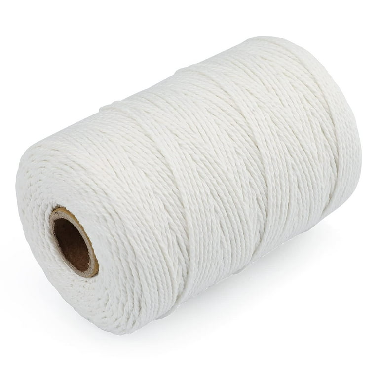 Trianu 2 Rolls White String, 656 feet 2mm Cotton Bakers Twine, Natural  White Cotton String for Crafts, Gift Wrapping String, Arts & Crafts, Home  Decor and Gift Packaging 