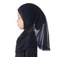 thumbnail image 2 of CPNG Instant Hijab Scarf Kids Full Neck Cover Head Scarf Headwear Pre-teen Headscarf One Piece Junior Muslim Hijab Cap Long Scarf Wrap Islamic Turban Headwrap, 2 of 9