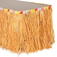 thumbnail image 2 of US TOY HL126 Natural Luau Table Skirt With Flowers, 2 of 2