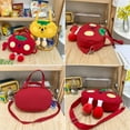 thumbnail image 6 of JennyShop Unique Tote Bag, Trendy Canvas Shoulder Handbag for Women, Lovely Tomato Shape Crossbody Bag, 6 of 6