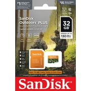 SanDisk 32GB Outdoor Plus MicroSDHC UHS-I Memory Card with Adapter - SDSQUB3-032G-AW6VA