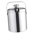 thumbnail image 1 of Cubo de hielo para bebidas, contenedor de enfriamiento para botellas, mantiene el hielo por más tiempo, soporte con asa para cócteles, bares, bodas, buffets, barbacoas, 1300 ml con tapa, 1 of 7