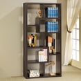 thumbnail image 2 of Theo 71-inch 6-shelf Bookshelf Cappuccino, 2 of 11