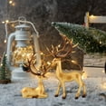 thumbnail image 6 of Christmas Reindeer Figurines Decorations, Ongmies Black & Gold Decorative Deer Statues, Multiple Color Options for Holiday Home Décor., Christmas Decorations Outdoor, 6 of 6