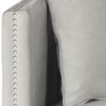 thumbnail image 7 of SAFAVIEH Sarah Modern Tufted Settee Loveseat with Pillows, Grey, 7 of 7