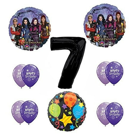 - Disney The Descendants 7th Happy Birthday Party supplies Balloon Decoration Kit