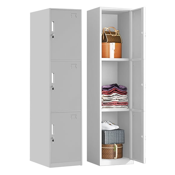 Komfort Locker Metálico De 3 Puertas 38x42x180